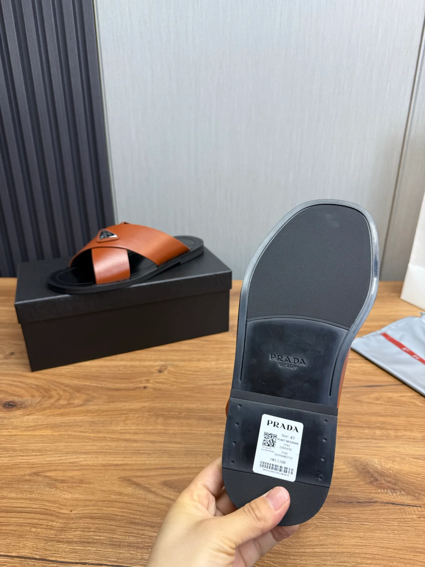 Factory price 340💰 ＰＲＡＤＡPrada - popular men's slippers hot sale 🔥 🩴Official website one to one production 38-45 sizes 45 46 🉑️Customized!